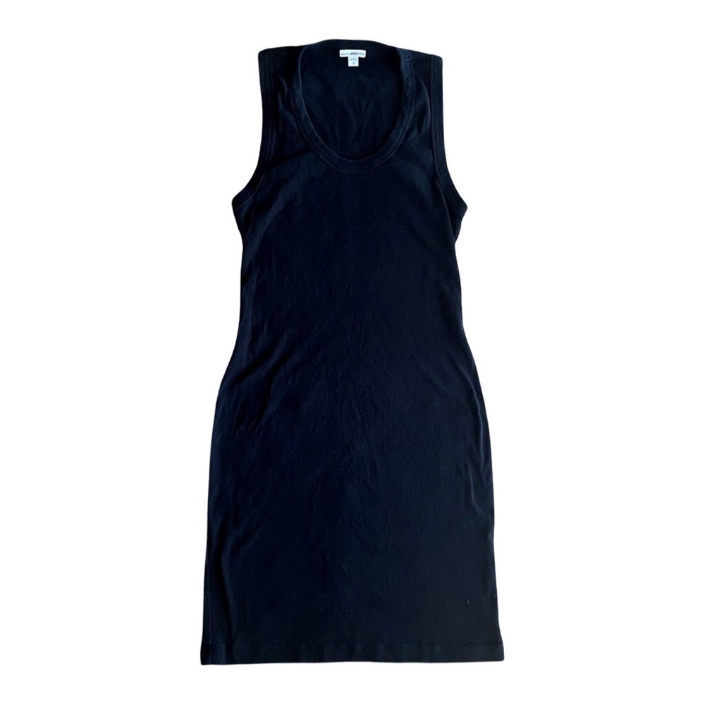 James Perse Black Ribbed Dress - Size 3 Large